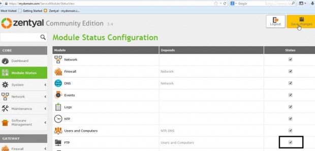 Module States Configuration