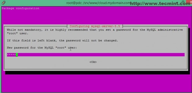 Enter MySQL Password