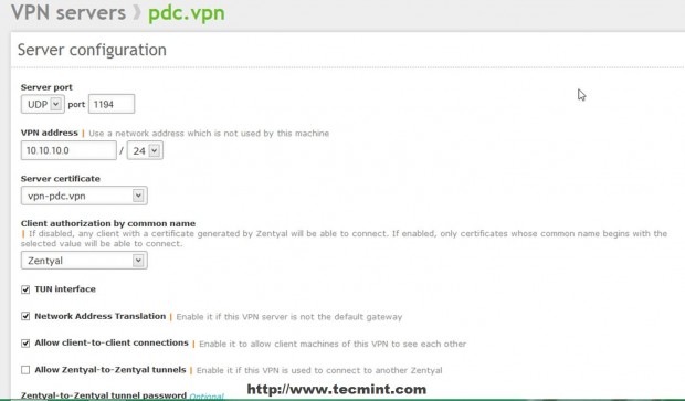 VPN Server Configuration