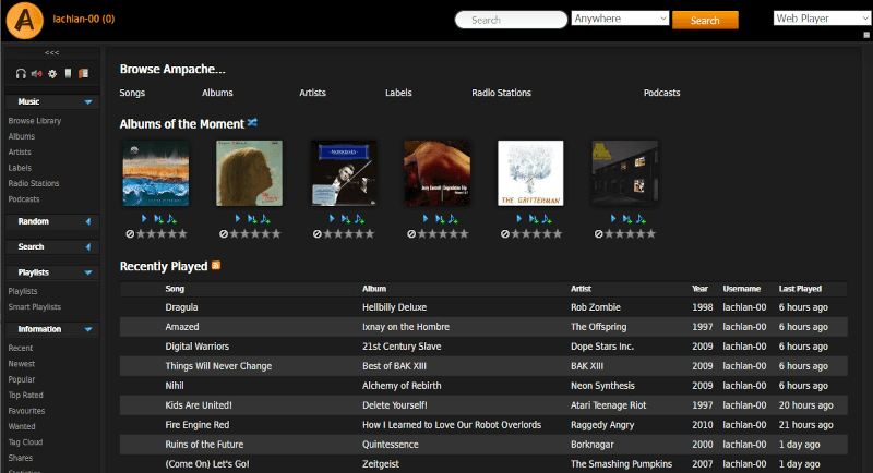 Ampache - Music Streaming Server