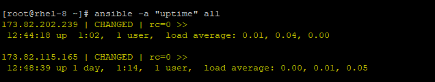 Ansible Check Uptime of Remote Host