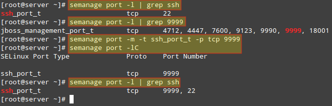 Assign Port to SSH