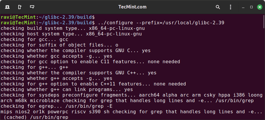 Build Glibc in Linux