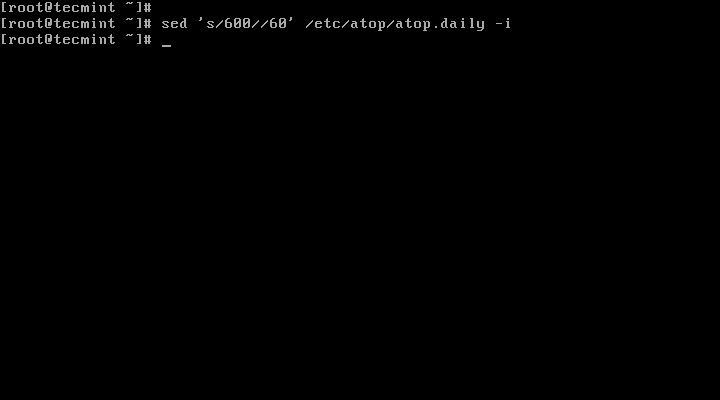 Change Atop Log Interval Time