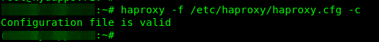 Check HAProxy Configuration