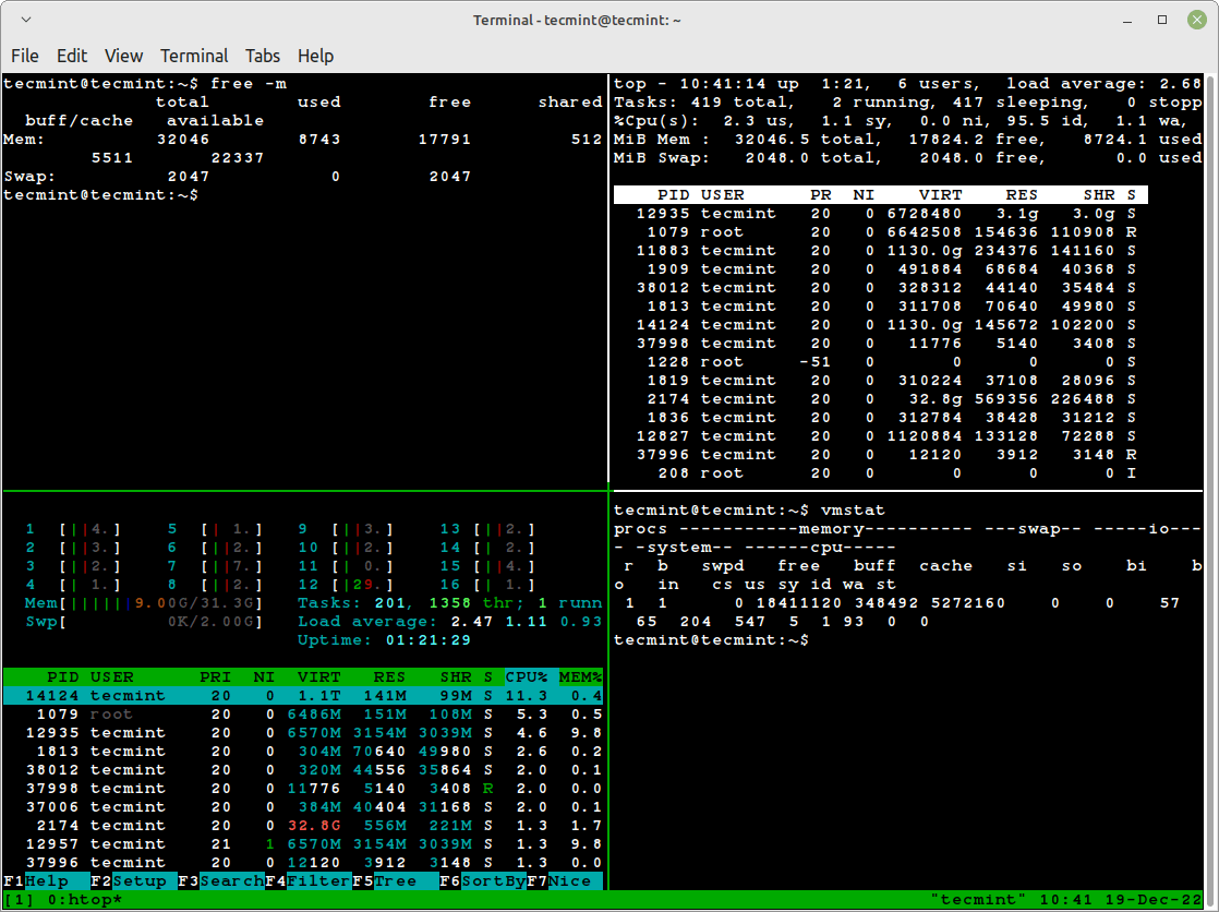 Check Linux Memory Utilization