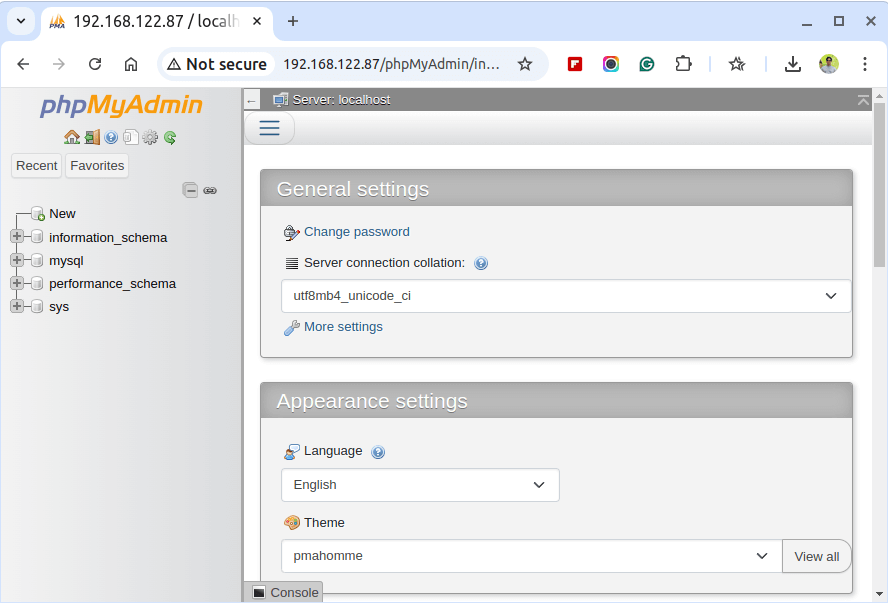 Check PhpMyAdmin in Arch Linux