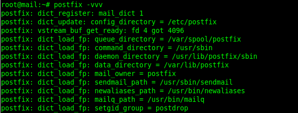 Check Postfix Configuration