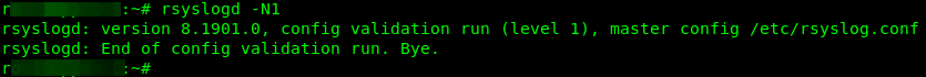 Check Rsyslod Configuration