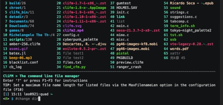 Clifm - Terminal File Manager