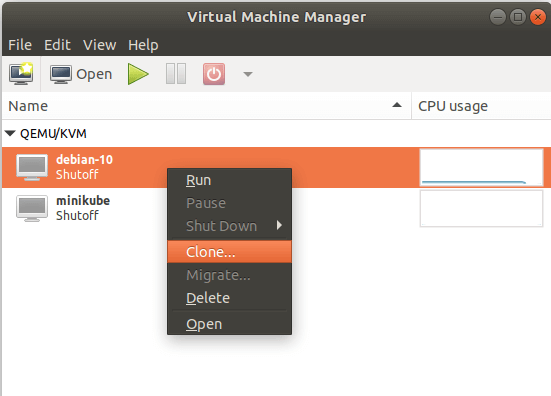 Clone KVM Virtual Machine