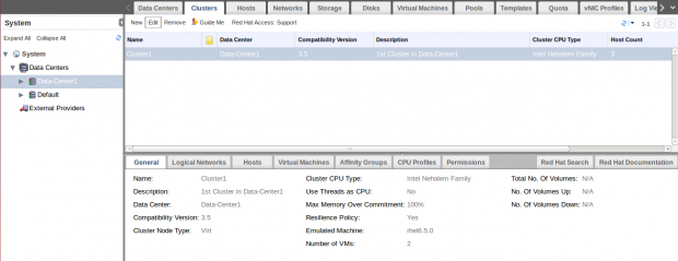 Clustering Tab