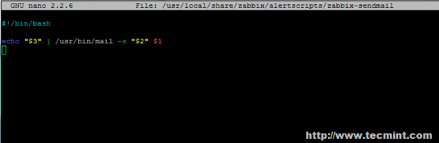 Configure Sendmail Zabbix