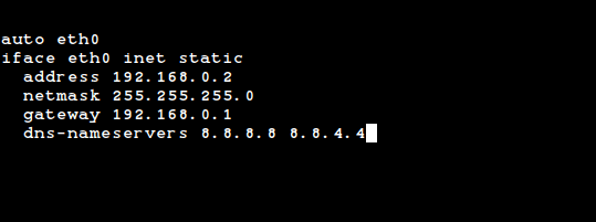 Configure Static IP in Debian Systems