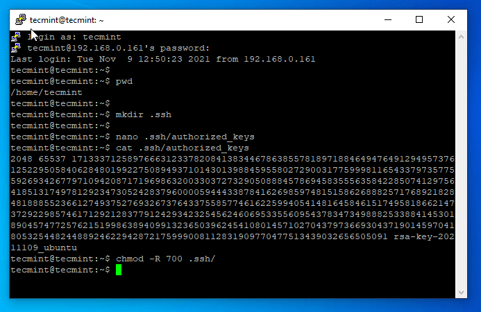 Copy SSH Public Key to Remote Linux