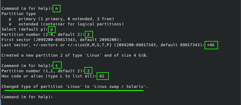 Create Swap Partition