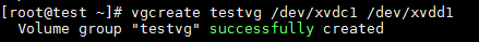Create Volume Group