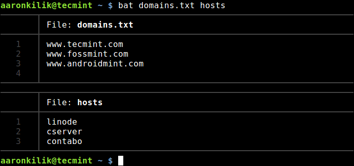 Display Multiple Files Content