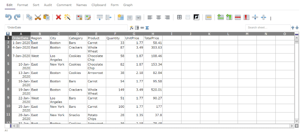 EtherCalc Online Spreadsheet