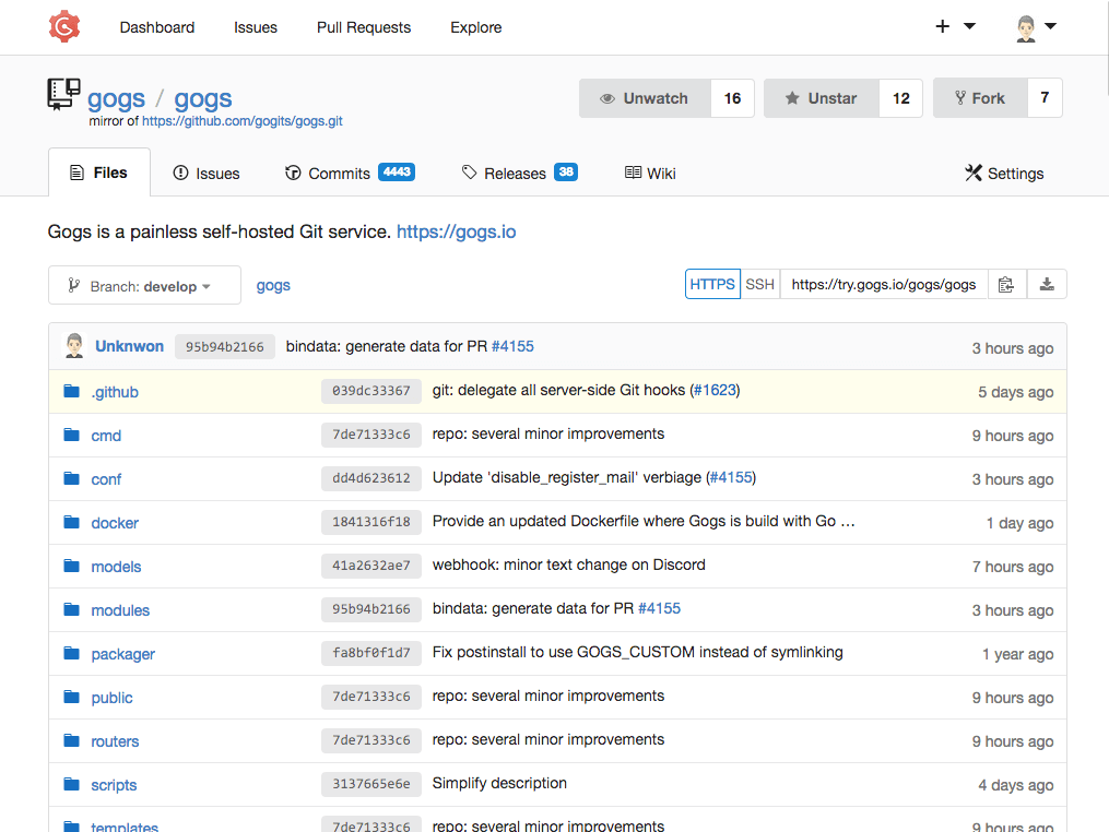 Gogs GitHub Alternative
