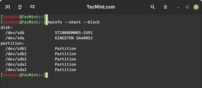 hwinfo – Print Linux Hardware Information