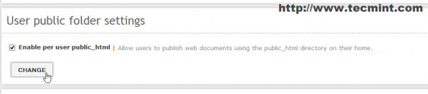 Enable User Public Html