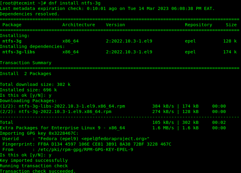 Install NTFS-3G in Linux