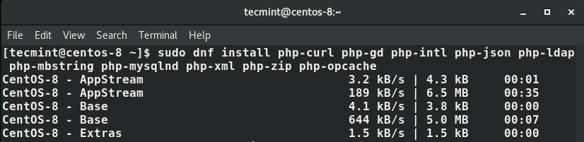 Install PHP Modules in CentOS 8