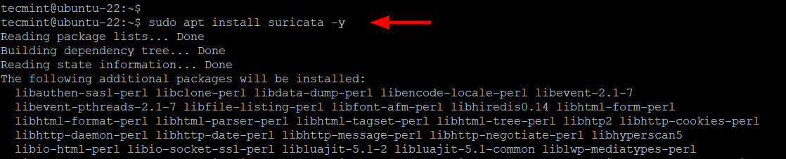 Install Suricata in Ubuntu