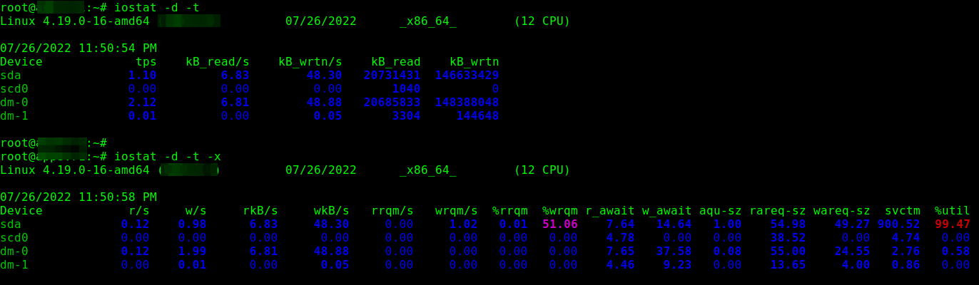 iostat - Monitor Device Statistics in Linux