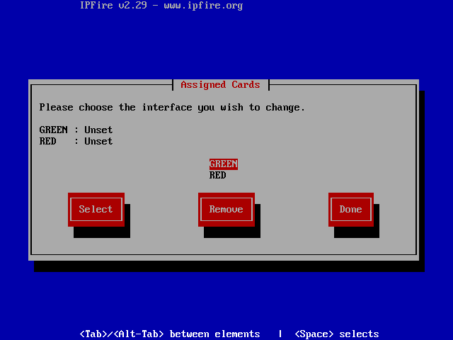 IPFire Network Interfaces