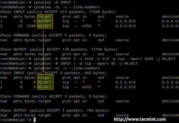 Linux Iptables Drop Rule