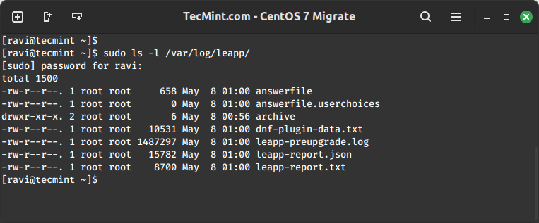 Leapp Pre-Upgrade Report