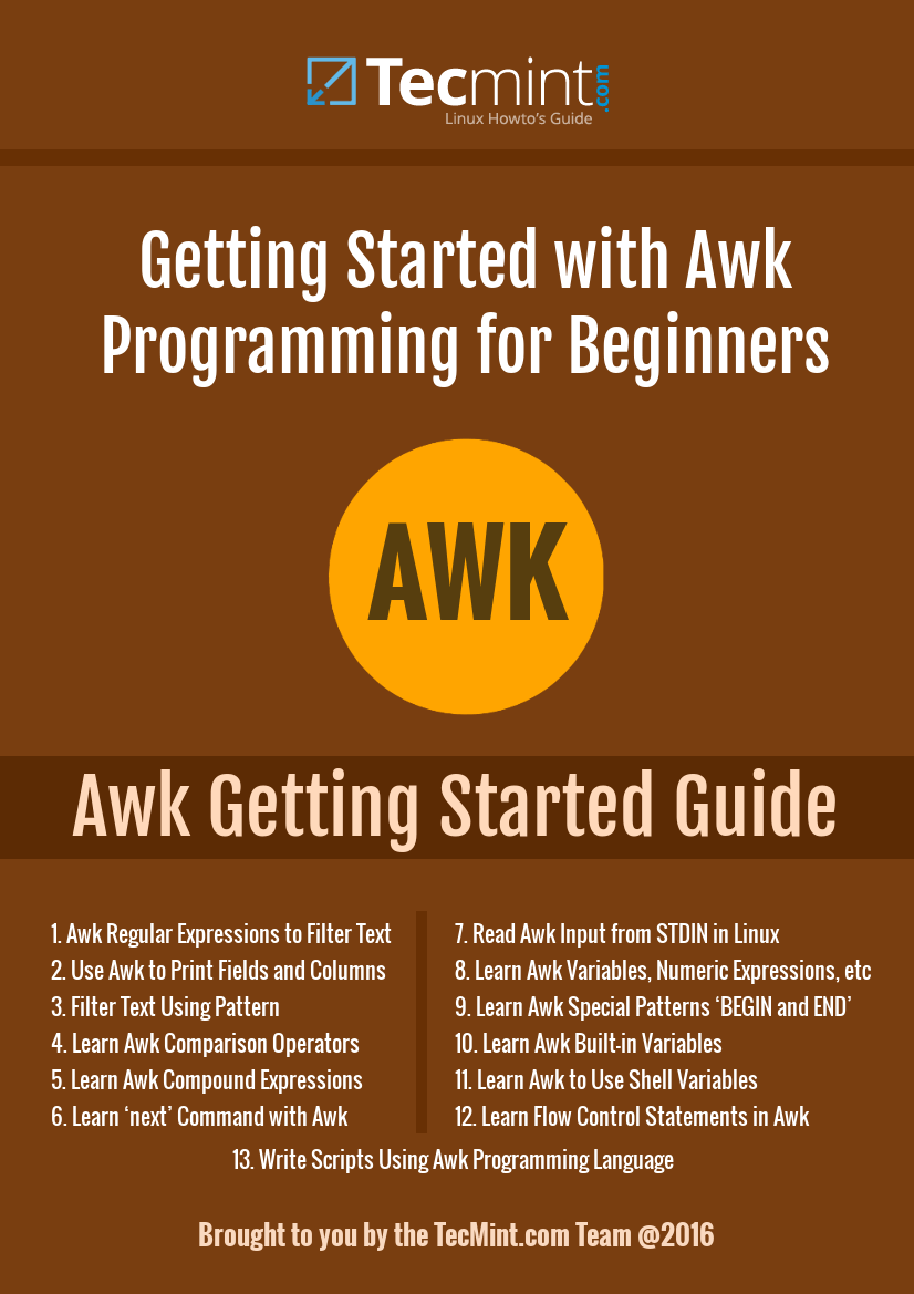 Introducing the Awk Getting Started Guide for Beginners