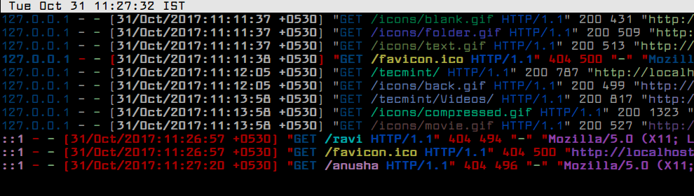 lnav - Real Time Logs Monitoring