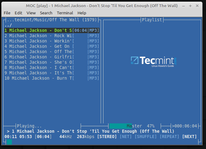 MOC - Terminal Music Player