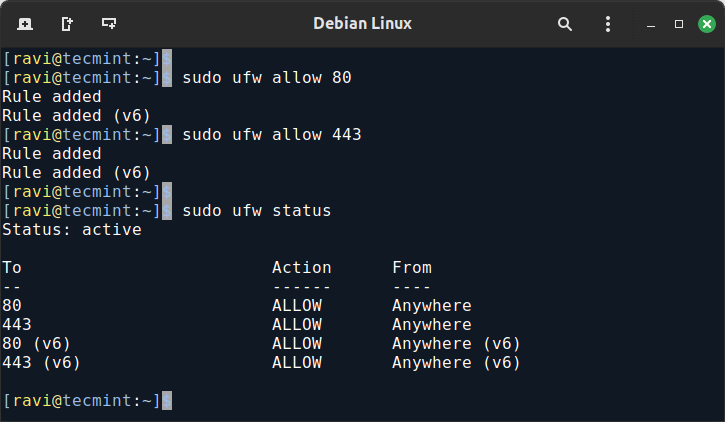 Open Apache Ports