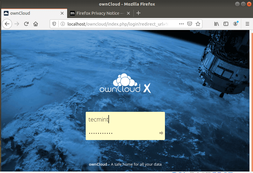 OwnCloud Admin Login