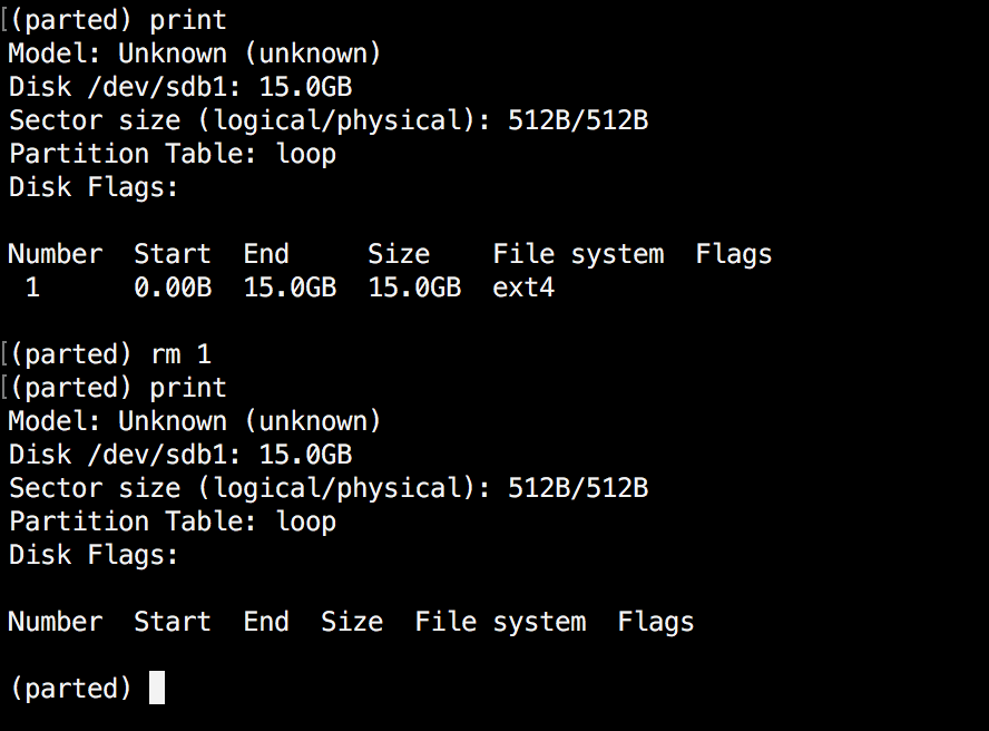 Delete a Linux Partition