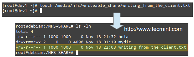 Perform NFS Write Tests