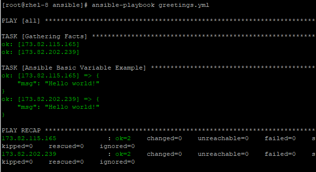 Playbook Variables in Ansible