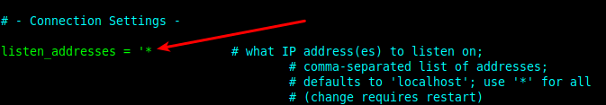 PostgreSQL Configuration File