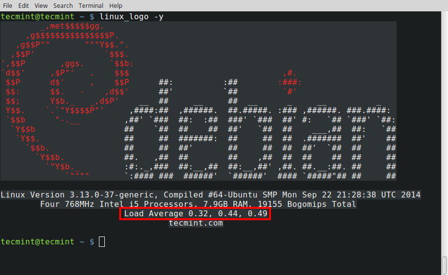 Print System Load Average