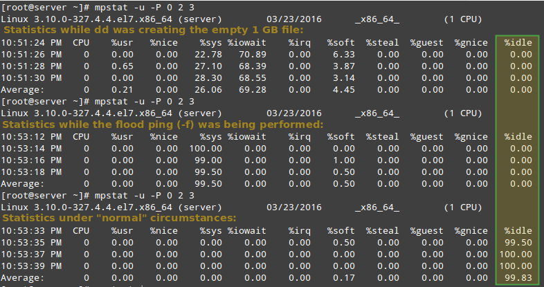 Report Linux Processors Related Statistics