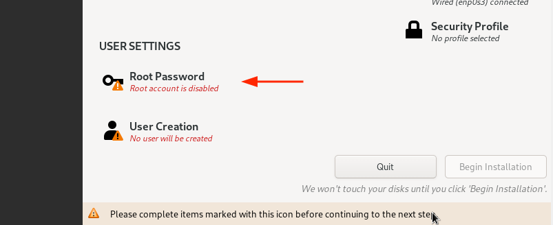 RHEL 9 Root Password