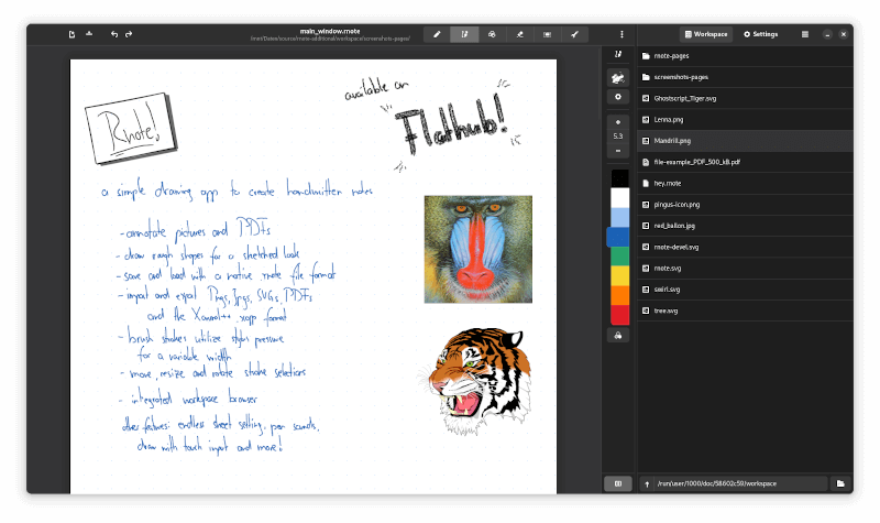 Rnote - Drawing Tool for Linux