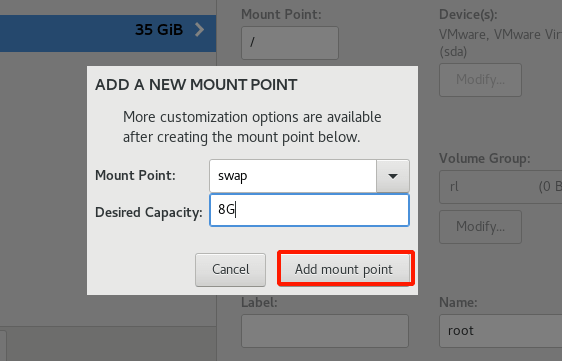 Rocky Linux Swap Partition