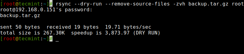 Rsync Dry Run