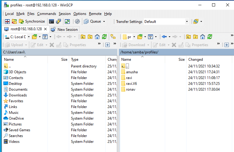 Samba User Profiles