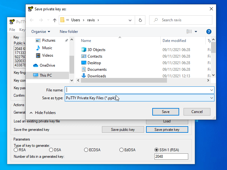 Save SSH Private Keys